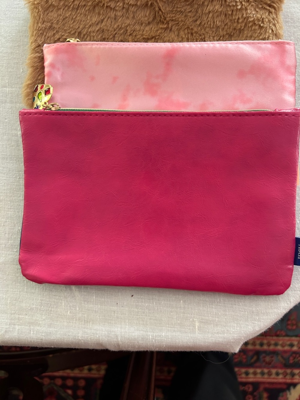 Ipsy 4 New Cosmetic Pouches with 10 sample products & 4 makeup brushes; Unused! - Picture 4 of 16